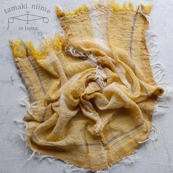 播州織 コットンショールS roots shawl SMALL 44×118cm tamaki ni...