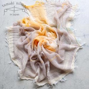 tamaki niime 播州織 コットンショールS roots shawl SMALL 44×118cm