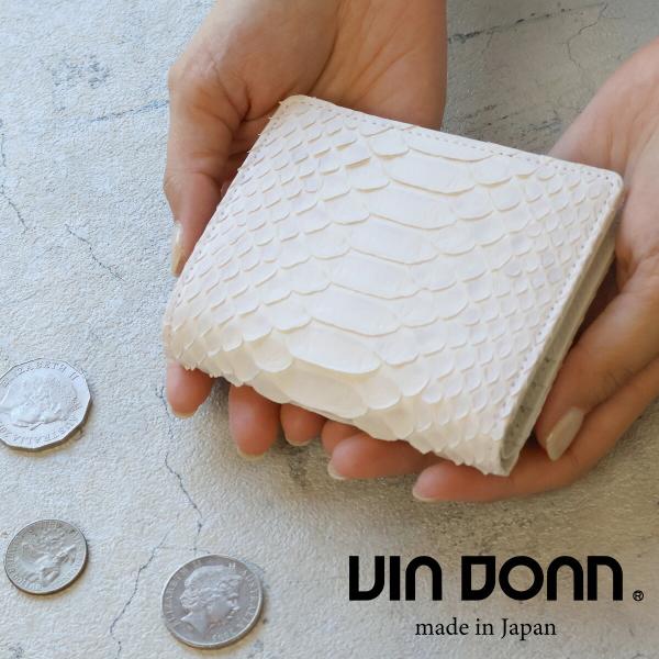 二つ折り財布 薄型 コンパクト ミニ財布 VIA DOAN ドアン Bran python ブランパ...