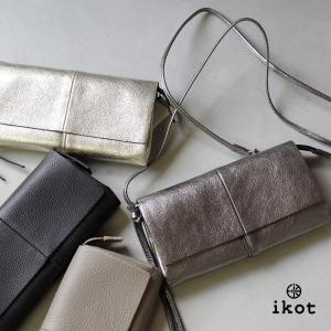 お財布ポシェット お財布ポーチ 長財布 クラッチ 本革