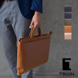 TRION トライオン バッグ SA123 ブリーフケース43cm ビジネスバッグ ドキュメントケース B4 本革 グラブレザー