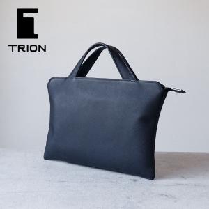 【当店限定】TRION トライオン バッグ SS114(V) マチなしブリーフケース33cm ドキュメントケース B5 本革 サフィアーノレザー｜arista