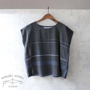 tamaki niime Tシャツ 播州織 コットン suton-T SHORT 全て一点