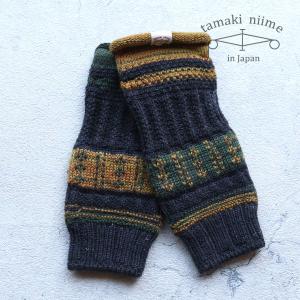 tamaki niime ワンピース 播州織 Aライン ウール WOOL fuwa-T LONG