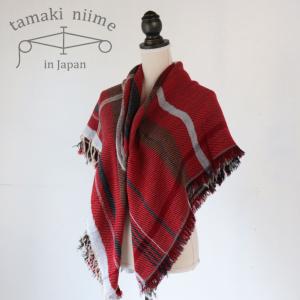 値下げ❗️ tamaki niime ストール ショール マフラー tamaki niime タマキニイメ *roots shawl MIDDL ルーツショール