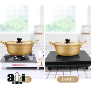 鍋 両手鍋 16cm/18cm/20cm 韓国...の詳細画像5