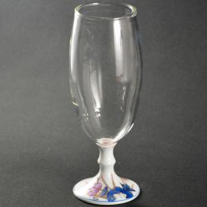 ビールグラス 【有田浪漫グラス（赤濃唐草）】手描き 有田焼 崋山窯作