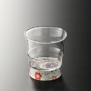 有田SAKE GLASS(六角)染付華唐草 ギフト 日本酒グラス おしゃれ 有田焼