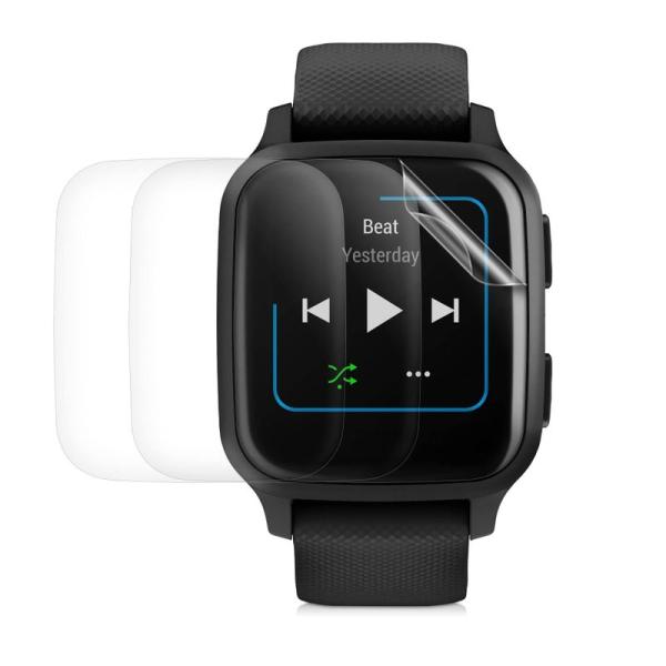 kwmobile 3x 対応: Garmin Venu Sq Music/Sq 保護フィルム - 画...