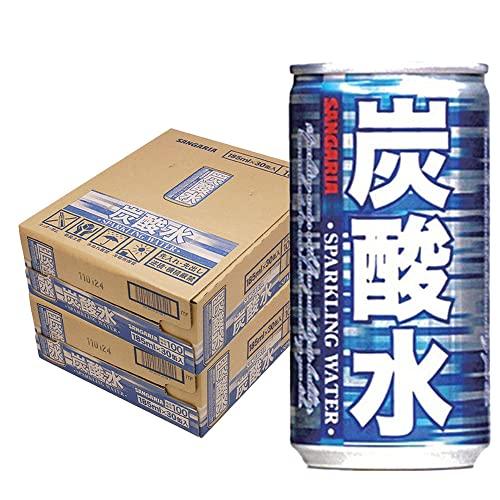 サンガリア 炭酸水 185ml缶×30本入×2ケース
