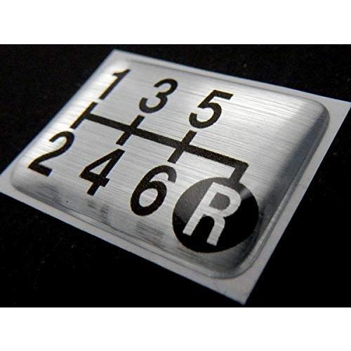 シフトパターン プレート　6速マニュアル車用　クリアドーム仕様　今や貴重なマニュアル車のアピールに！...