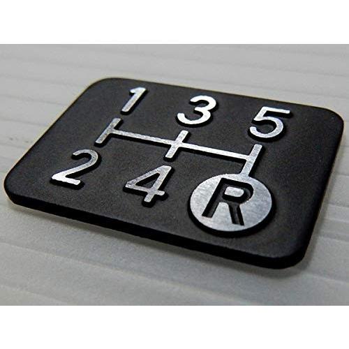 シフトパターン プレート　5速マニュアル車用　マットブラック仕様　今や貴重なマニュアル車のアピールに...