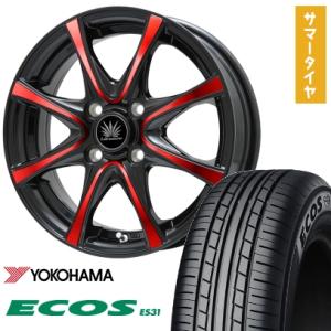 PARADA PA03 165/55R14 夏タイヤ ホイール4本セット YOKOHAMA ブラック
