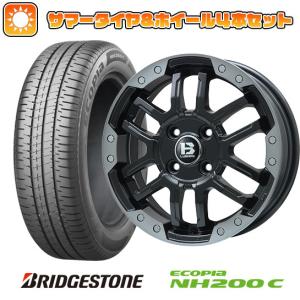 155/65R14 夏タイヤ ホイール4本セット N-BOX タントカスタム ワゴンR BRIDGESTONE エコピア NH200 C BIGWAY B-LUGNAS FRD 14インチ｜ark-tire