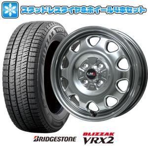 185/65R14 スタッドレスタイヤ ホイール4本セット BRIDGESTONE ブリザック VRX2 (4/100車用) LEHRMEISTER LMG OFF-STYLE 14インチ｜ark-tire