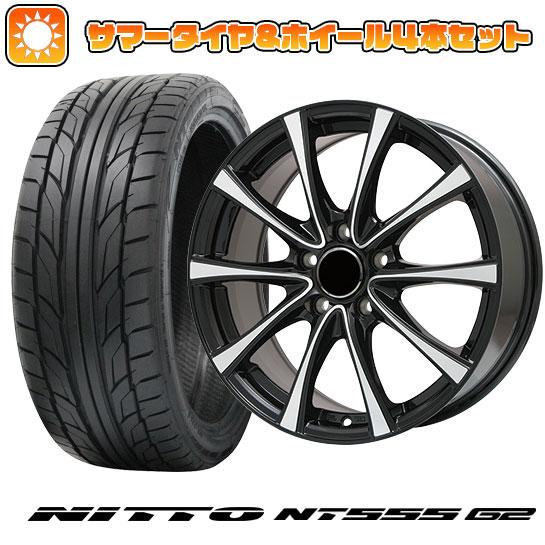 215/40R18 夏タイヤ ホイール４本セット (5/114車用) NITTO NT555 G2 ...