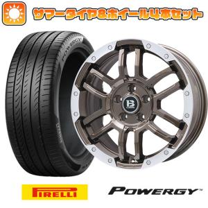 215/45R18 夏タイヤ ホイール４本セット (5/114車用) PIRELLI パワジー ビッグウエイ B-LUGNAS FRD(ブロンズ/リムポリッシュ) 18インチ｜ark-tire