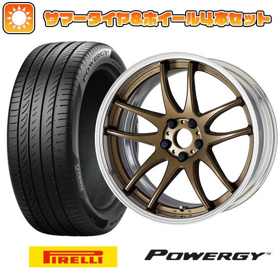 225/40R18 夏タイヤ ホイール4本セット ピレリ パワジー (5/114車用) WORK エ...