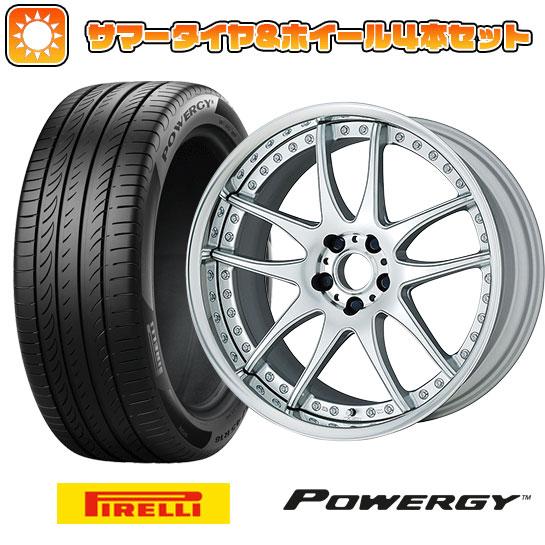 225/40R18 夏タイヤ ホイール4本セット ピレリ パワジー (5/114車用) WORK エ...