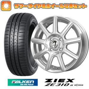 195/65R15 夏タイヤ ホイール４本セット (4/100車用) FALKEN ジークス ZE310R エコラン(限定) テクノピア アルテミス NS9 15インチ｜ark-tire