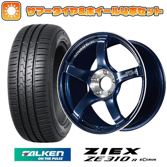 195/65R15 夏タイヤ ホイール４本セット (4/100車用) FALKEN ジークス ZE3...