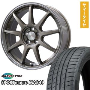 225/45R18 夏タイヤ ホイール4本セット MILEVER スポーツマクロ MA349 (5/...