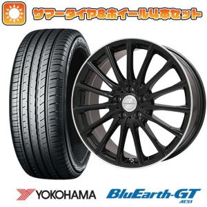 235/40R19 夏タイヤ ホイール4本セット YOKOHAMA ブルーアース GT AE51 (5/114車用) LEHRMEISTER LM-S FS15 (グロスブラック/リムポリッシュ) 19インチ｜ark-tire