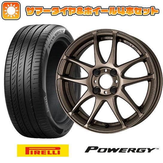 215/55R17 夏タイヤ ホイール4本セット PIRELLI パワジー (5/114車用) WO...