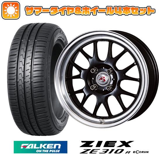 185/55R15 夏タイヤ ホイール４本セット (4/100車用) FALKEN ジークス ZE3...