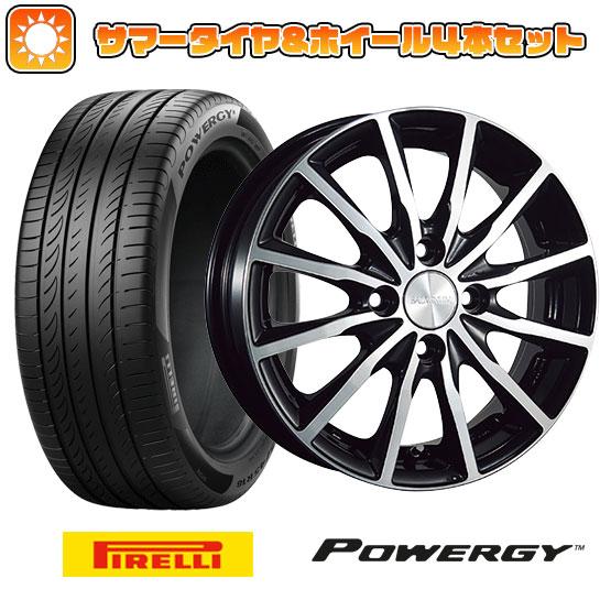 195/55R15 夏タイヤ ホイール４本セット (4/100車用) PIRELLI パワジー ブリ...