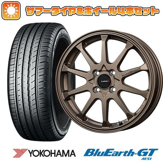 195/55R16 夏タイヤ ホイール4本セット YOKOHAMA ブルーアース GT AE51 (...