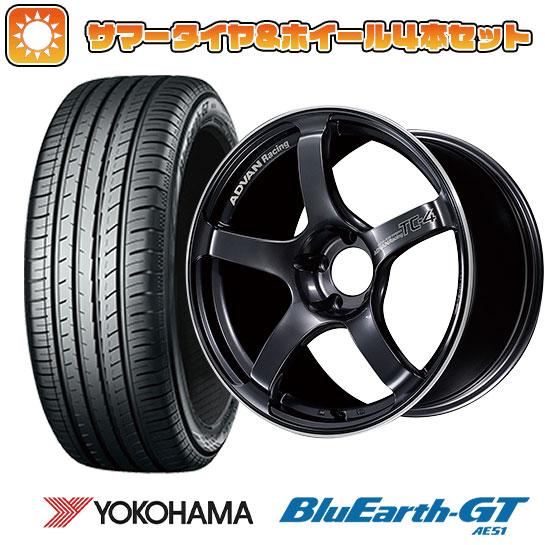 195/55R16 夏タイヤ ホイール4本セット YOKOHAMA ブルーアース GT AE51 (...