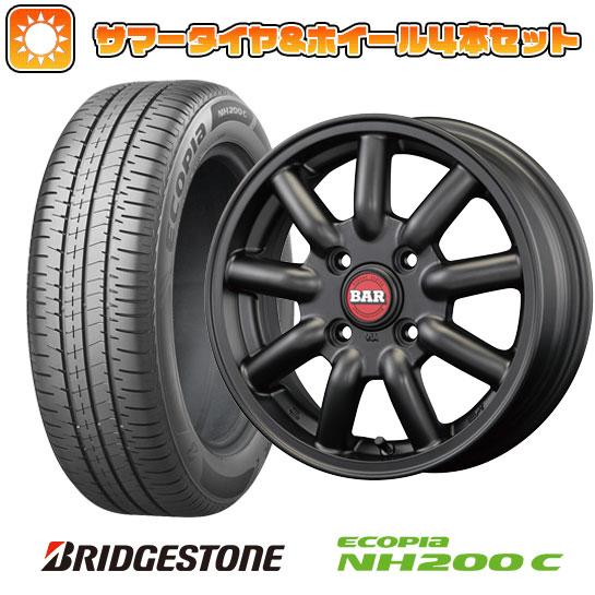 165/65R13 夏タイヤ ホイール4本セット BRIDGESTONE エコピア NH200 C ...