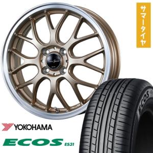 ECOS 165/50R15 夏タイヤ ホイール4本セット エブリイワゴン YOKOHAMA