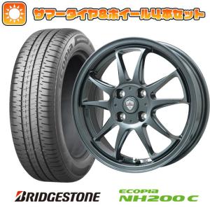 155/65R14 夏タイヤ ホイール4本セット BRIDGESTONE エコピア NH200 C (軽自動車用) BRANDLE KF28 14インチ｜ark-tire