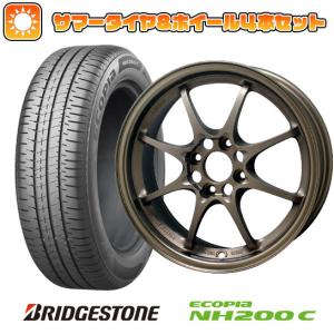 155/65R14 夏タイヤ ホイール４本セット 軽自動車用（N-BOX タント スペーシア） BRIDGESTONE エコピア NH200 C レイズ ボルクレーシング CE28N 14インチ｜ark-tire