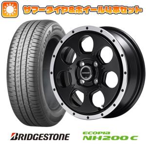 155/65R14 夏タイヤ ホイール4本セット N-BOX タント ワゴンR ブリヂストン エコピア NH200 C MID ロードマックス WO-7 14インチ｜ark-tire