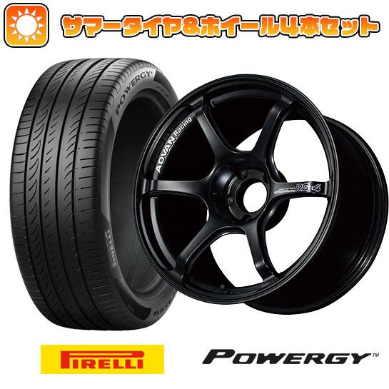 225/55R18 夏タイヤ ホイール４本セット (5/100車用) PIRELLI パワジー ヨコ...