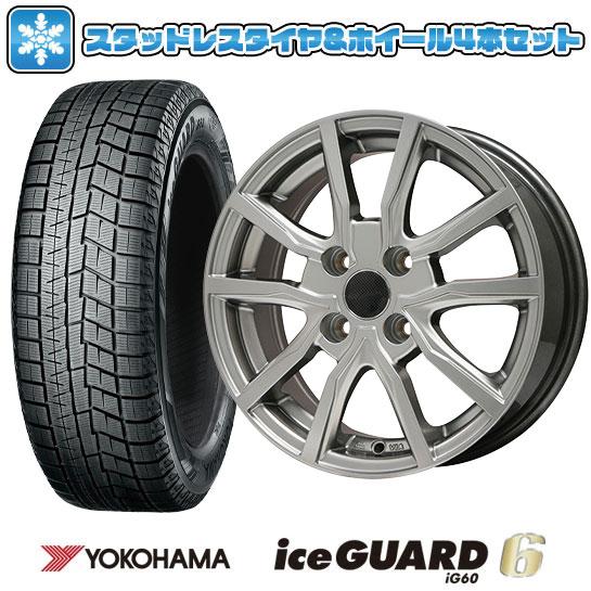 155/55R14 スタッドレスタイヤ ホイール4本セット YOKOHAMA アイスガード シックス...