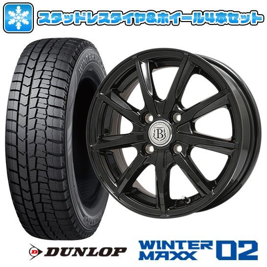 205/65R15 スタッドレスタイヤ ホイール4本セット DUNLOP ウインターマックス 02 ...