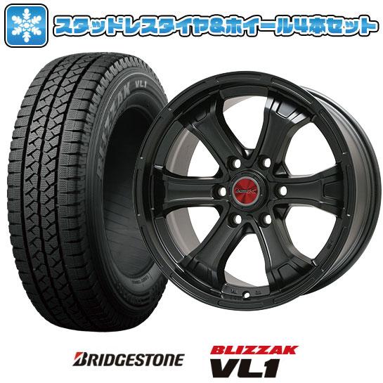 195/80R15 スタッドレスタイヤ ホイール4本セット NV350キャラバン用 BRIDGEST...