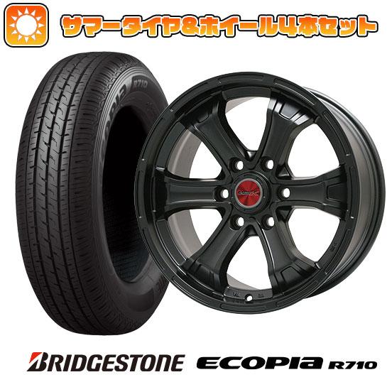 195/80R15 夏タイヤ ホイール4本セット NV350キャラバン BRIDGESTONE エコ...