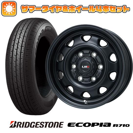 195/80R15 夏タイヤ ホイール4本セット NV350キャラバン BRIDGESTONE エコ...