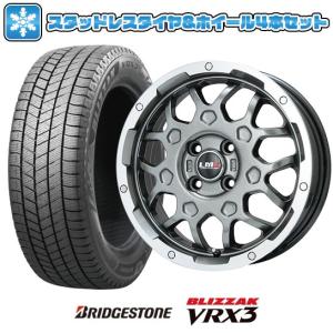 135/80R12 スタッドレスタイヤ ホイール4本セット BRIDGESTONE ブリザック VRX3 (軽自動車用) LEHRMEISTER LMG MS-9W 12インチ｜ark-tire