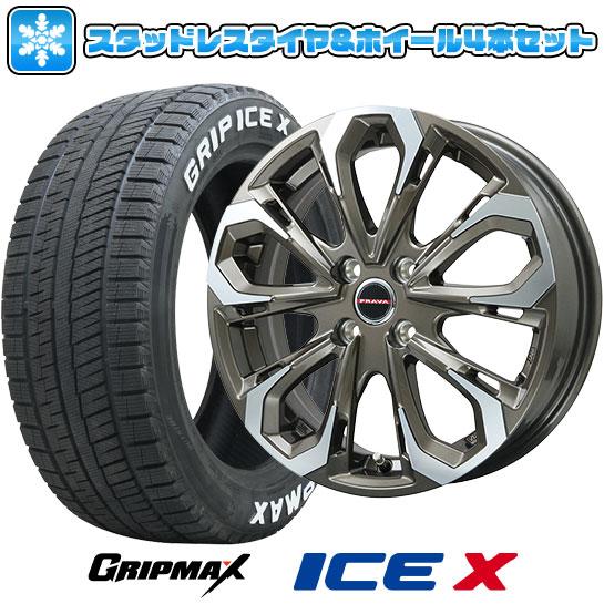 185/60R16 スタッドレスタイヤ ホイール4本セット GRIPMAX アイスX RWL ホワイ...