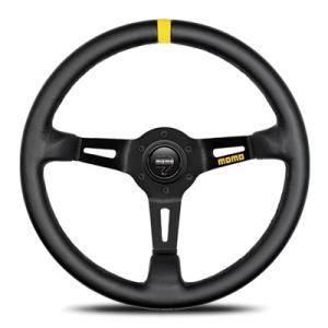 28パイ　黒 ステアリング 3スポーク レザー MOMO 正規品 モモ ステアリング MOD08.モデル08 ブラックレザー