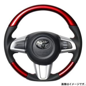 REAL（レアル） ステアリングハンドル パールレッド ブラックステッチ
