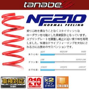 TANABE タナベ カスタムスプリング SUSTEC NF210 サステック エヌエフ210 N-WGNカスタム JH1 2013/11-2019/8 JG1PNK 送料無料(一部地域除く)｜ark-tire