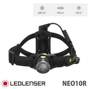 LEDLENSER(レッドレンザー) 最大600ルーメン ヘッドランプ ヘッドライト NEO10R  Black｜arkham