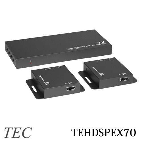 テック 4K30Hz対応 HDCP1.4対応 HDMI延長2分配器 TEHDSPEX70